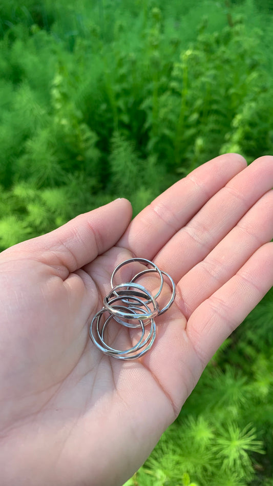 Hammered Stacker Rings